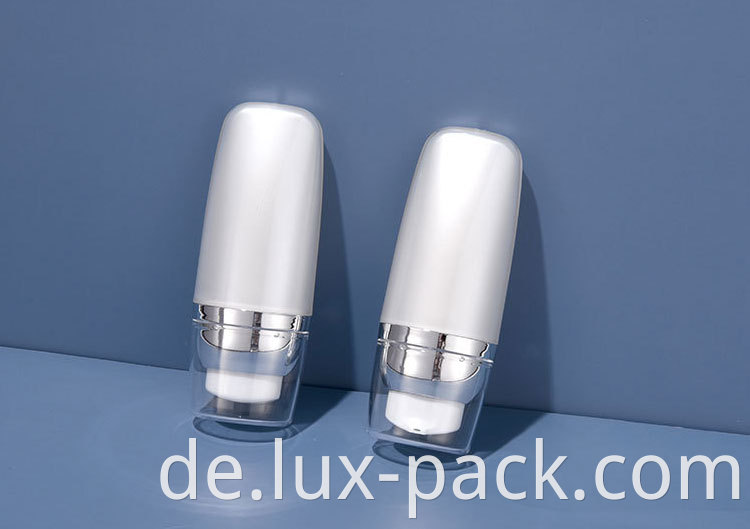 Glas Sonnenschutzmittel Serum Pumpe Plastikflasche Quadrat für Lotion Eierflasche